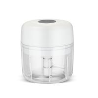 活动250毫升三叶刀-白色 厨房好帮手捣蒜神器充电自动蒜泥机脱皮辣椒姜蓉蒜蓉机电动绞肉机