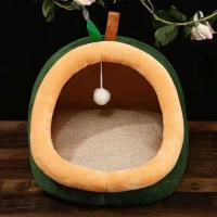 绿油果 S[建议7斤内] 宠物窝狗窝房子型保暖可拆洗狗屋床小型犬四季通用猫窝宠物用品