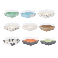 标签100套 肉松小贝蛋糕卷包装盒天地盖泡芙面包三明治长方正方形盒子100套