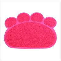 爪形粉色40*30小号 宠物猫砂垫防猫砂带出猫咪蹭脚垫猫砂盆垫爪形猫厕所垫子清洁用品