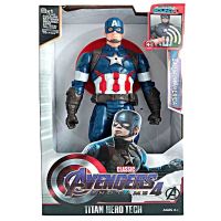 美队 中号发光没音效款 复仇者联盟手办模型玩具礼物钢铁侠蜘蛛侠绿巨人毒液队长浩克摆件