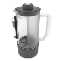 透明色 泡茶壶家用单壶咖啡杯不锈钢女欧式冷水壶塑料耐高温塑料杯法压壶