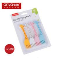 可爱708长颈鹿水果叉套装 家用创意卡通动物儿童宝宝安全水果叉小 可爱708长颈鹿水果叉套装 家用创意卡通动物儿童宝宝安