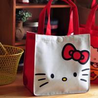 大脸KT 日式饭盒袋上班族卡通可爱手提帆布学生饭盒包便当包饭袋子妈咪包