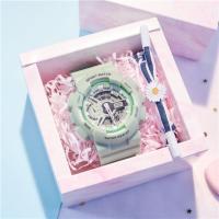 抹茶绿 送电池 独角兽手表女学生韩版简约ins风学院风闺蜜二三人情侣男led电子表