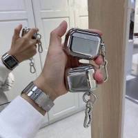 银色挂扣(仅挂扣) AirPods 1/2代 炫酷电镀亮面AirPods 1/2代保护套苹果无线蓝牙耳机壳潮流pro3代