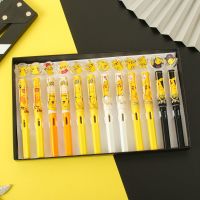 197皮卡丘转转钢笔-3支 官方标配 火影忍者钢笔小学生专用练字墨囊蓝色可擦名侦探柯南哆啦A梦鬼灭