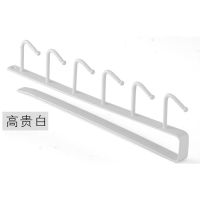 白色 单个 厨房挂钩架橱柜衣柜挂钩免打孔悬挂排钩茶杯收纳隔板挂衣架一排钩