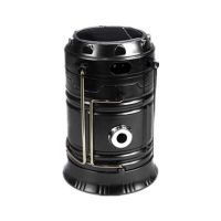 黑色_ 户外野营露营灯LED应急照明太阳能灯帐篷灯可手机充电马灯手电筒