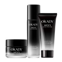 男士三件套 OKADY男士护肤品套装洗面奶水乳控油补水保湿清爽保养面部护理