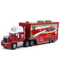 货柜拖车[红色]无包装盒 汽车总动员麦昆麦大叔法兰斯高赛车F1货柜车板牙合金玩具汽车儿童