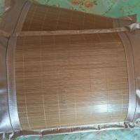 竹席冰丝双面枕套 碳化款 一对装 夏季竹席冰丝双面枕套竹编夏凉夏天枕头竹面成人凉席枕头套一对装