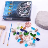 海洋考古掘宝 宝石考古化石挖掘挖宝藏玩具 儿童手工挖水晶挖钻石盲盒男孩女孩