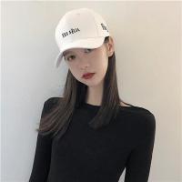 白色 M(56-58cm)可调节 帽子女秋冬韩版百搭潮棒球帽户外鸭舌帽女士网球帽春夏防晒加长檐