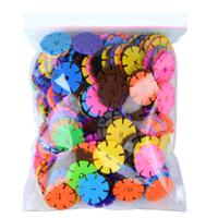 袋装100片(3.0cm直径) 儿童益智雪花片积木拼插拼图数字字母符号早教幼儿园动手智力玩具