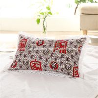 幸福之家 63*43cm枕套一只 不含填充物 老粗布枕头成人小米壳/荞麦壳单人枕芯枕套