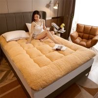 升级保暖款羊羔绒-驼色 60x120cm[加绒加厚] 南极人羊羔绒床垫软垫加厚冬季单人学生宿舍家用榻榻米床褥子垫被