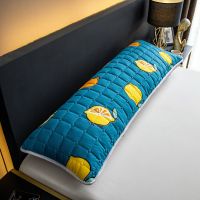 金桔柠檬 48*120cm防水夹棉长枕套 南方生活防水夹棉长枕套双人枕套1.2/1.5/1.8m情侣枕头加长枕芯套