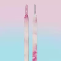 紫色扎染鞋带 140cm 韦德之道8全城9棉花糖紫色渐变扎染鞋带绳