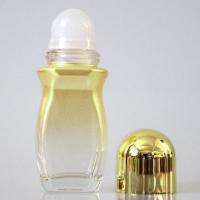50ml金色瓶+塑料滚珠+金盖 3个装 大滚珠瓶走珠瓶香水分装瓶子空瓶高档玻璃大容量50ml透明精油乳液