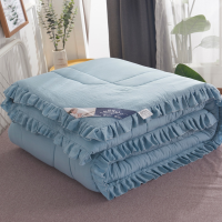 简约藏青 150*200cm 特价被子水洗棉夏凉被空调被双人可水洗夏被宿舍单人夏季薄被子