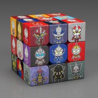 奥特曼-九宫格-大孔 奥特曼神奇宝贝卡通创意三阶魔方玩具儿童益智魔方智力玩具礼物