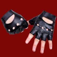 儿童(6-10岁) 儿童半指手套男童女童皮手套街舞霹雳舞歌手主持六一表演手套造