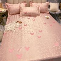 KM妮可 冰丝床单90*200cm+枕套一只 夏季单件冰丝床笠床垫保护罩全包床罩防尘罩夏天可水洗凉席三件