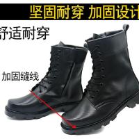 普通四季单靴款 35 靴子男皮靴户外靴子秋冬季加绒保暖高帮羊毛登山鞋男士保安棉鞋男