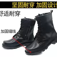 普通四季单靴款 35 靴子男皮靴户外靴子秋冬季加绒保暖高帮羊毛登山鞋男士保安棉鞋男