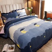 高档水晶绒床盖-月亮 150x200cm单床盖 水晶绒卡通冬季加厚毛绒床单双人床盖单件法兰绒绗缝夹棉的盖毯