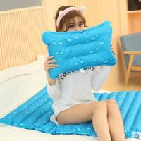 两用枕30*46天蓝水珠(儿童款) 冰垫冰枕头儿童成人水枕头夏季充气注水降温冰枕头午睡冰凉枕