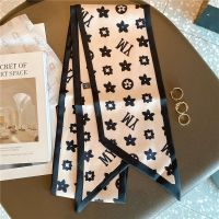 米底YM 长条丝巾发带搭西装飘带领巾韩国春秋季百搭腰带围巾女装饰小丝巾