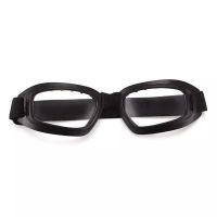 折叠式护目镜[透明镜片] 折叠护目镜防风防沙防冲击防雾眼镜骑行骑车防尘风镜工业劳保男用