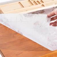 繁花似锦1.0mm(食品级升级款) 40*60cm pvc长方形桌布防水防烫防油软玻璃透明胶垫电视柜餐桌垫茶几垫