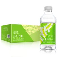 青柠24瓶 依能苏打水青柠原味加锌无糖无汽弱碱性苏打水350ml*24瓶装