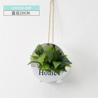 白色 花篮+绿萝一送三 北欧创意墙面壁挂装饰品墙壁挂件花客厅卧室阳台餐厅墙上挂饰花篮