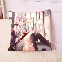 1 迷你35x35韩国缎双面同图含枕芯 魔女之旅周边抱枕 伊蕾娜艾丝黛儿动漫同款坐靠垫双面枕头可拆