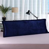藏青 48*74 法兰绒长枕套加绒枕套双人枕套长枕头套情侣法莱绒加厚加两人枕