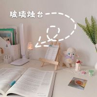 玻璃烛台(送一个蜡烛) *少女心集中营*ins风简约复古台灯式玻璃烛台装饰摆件小夜灯烛