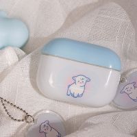 羊羊airpods pro(软壳) 原野趣原创挂链温柔蓝色羊羊适用airpods一代二代pro耳机套软壳