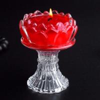 15小时高脚酥油灯红色 无烟酥油灯2/3/4/8/12小时蜡烛灯酥油灯菩提灯长明灯供佛灯蜡烛