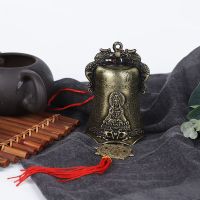 佛字观音风铃9*6cm 佛钟寺庙风铃挂件铃铛挂件居家饰品门窗挂饰风铃饰品