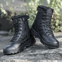 黑色四季款-百搭 37 秋冬季军靴男女作战靴超轻特种作训战术靴防水耐磨登山鞋军迷鞋靴