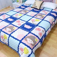饼干格子[双面可用] 200*220cm(误差5cm左右) 双面床盖两用夹棉多功能榻榻米床单沙发垫可机洗绗缝褥子夏凉被