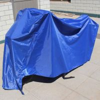无耳S[1.6米]宝蓝_瑕庛 加厚防雨电动车车罩车衣摩托车防晒罩衣服摩托电瓶车防尘雨罩套子