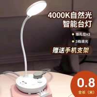 T1款一色白光(不带USB) 0.8米(纯铜线送卡通贴) 多功能小夜灯卧室房间床头灯婴儿哺乳喂奶灯LED柔光护眼灯USB