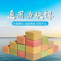 试用6小块散装[味型随机] 抛竿海竿方块料窝料糠饼野钓鱼饵料爆炸钩饵方块鱼饵饼翻板钩鱼饵