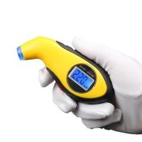 液晶背光数显胎压计[黄色] 高精度电子数显胎压监测表汽车胎压表汽车轮胎气压表胎压计监测器