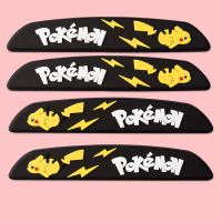 黑色皮卡丘 2条装反光镜 车门防撞条卡通可爱汽车门边防撞条后视镜防刮车贴车身装饰贴创意